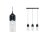 Paulmann Neordic Vanja Pendelleuchte max.3x20W E27 Grau/Klar 230V Glas/Metall