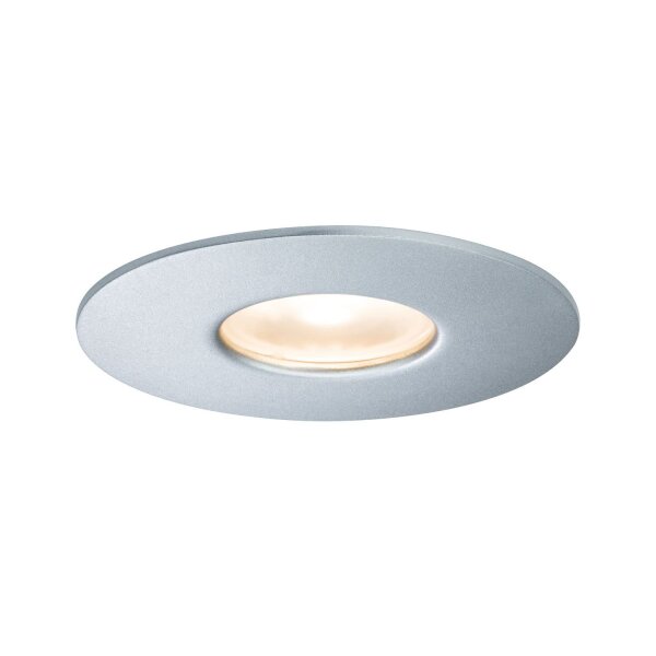Paulmann Aussenleuchte House Einbauleuchten IP44 530 lumen 3000K 4,4W 230V 34° Silber Metall Acryl