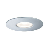 Paulmann Aussenleuchte oder für badezimmer Duschkabine  House Einbauleuchten IP44 ( 600 lumen 3000K ) oder ( 660 lumen 4000K ) 5,3W 230V 55° Silber Metall Acryl