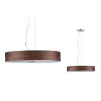 Paulmann Neordic Liska Pendelleuchte max.3x20W E27 Holz dunkel/Chrom matt 230V Holz/Metall