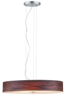 Paulmann Neordic Liska Pendelleuchte max.3x20W E27 Holz dunkel/Chrom matt 230V Holz/Metall