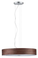 Paulmann Neordic Liska Pendelleuchte max.3x20W E27 Holz dunkel/Chrom matt 230V Holz/Metall