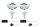 Paulmann Premium Einbauleuchten Set Nova IP65 schwenkbar oval LED 2x7W 230V GU10 51mm Weiß m-Chrom/Alu Zi
