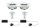 Paulmann Prem Einbauleuchten Set Nova IP65 schwenkbar LED 1x2x7W 230V GU10 51mm Weiß m-Chrom/Alu Zi
