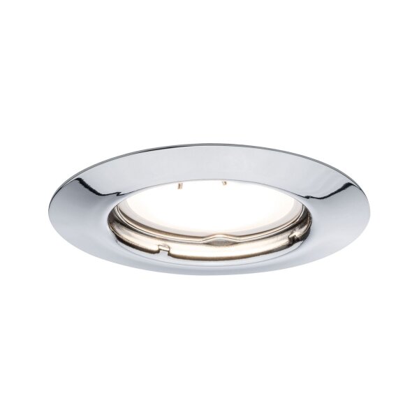 Paulmann Einbauleuchten Set rund starr LED 3x4,5W 230V Chrom/Metall