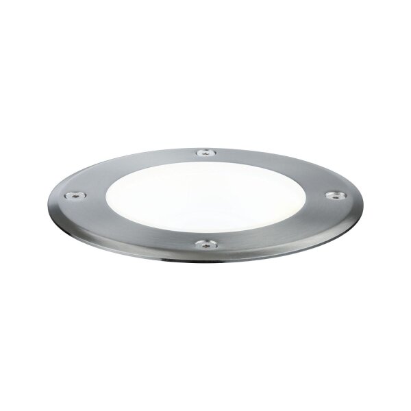 Paulmann Outd Plug & Shine Boden Einbauleuchten IP67 675 lumen 4000K 6W 24V 38° schwenkbar 20° Si Metall