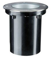 Paulmann Outd Plug & Shine Boden Einbauleuchten IP67 675 lumen 4000K 6W 24V 38° schwenkbar 20° Si Metall