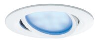 Paulmann Einbauleuchten SmartCoin Bluetooth Set RGBW schwenkbar LED 3x2W 230V/24V 51mm Weiß matt/Alu Zink