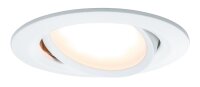 Paulmann Einbauleuchten SmartCoin Bluetooth Set RGBW schwenkbar LED 3x2W 230V/24V 51mm Weiß matt/Alu Zink