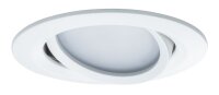 Paulmann Einbauleuchten SmartCoin Bluetooth Set RGBW schwenkbar LED 3x2W 230V/24V 51mm Weiß matt/Alu Zink