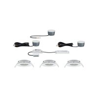 Paulmann Einbauleuchten SmartCoin Bluetooth Set RGBW schwenkbar LED 3x2W 230V/24V 51mm Weiß matt/Alu Zink