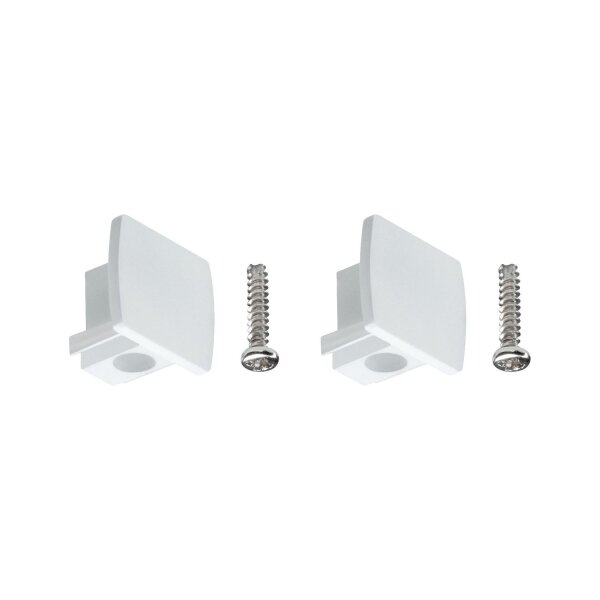 Paulmann URail Universal Endcap 2er Pack Weiß Kunststoff