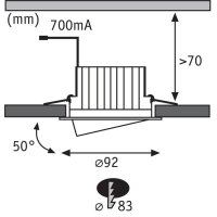 998.71 Prem EBL Set Helia rd schwb LED 4000K 8,7W...