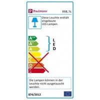 998.74  Paulmann Premium EBL Helia rund schwb LED 2700K 13W 1,4A 115mm Weiß matt Alu Acryl
