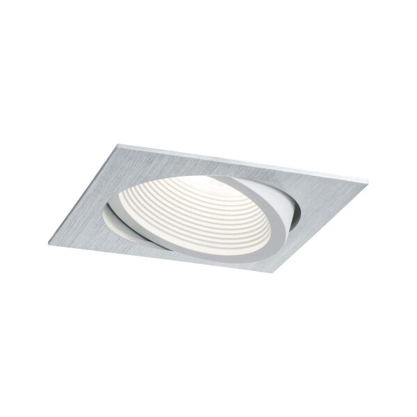 Premium EBL Set Helia eckig schwenkbar LED 4000K 13W 230V/1,4A 115x115mm Alu gebürstet weiß matt Al 998.87
