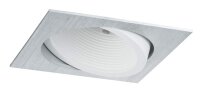 Premium EBL Set Helia eckig schwenkbar LED 4000K 13W 230V/1,4A 115x115mm Alu gebürstet weiß matt Al 998.87