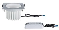 Premium EBL Set Helia eckig schwenkbar LED 4000K 13W 230V/1,4A 115x115mm Alu gebürstet weiß matt Al 998.87