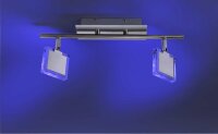 TONY RGB Leuchten Direkt Deckenleuchte, stahl 2xLED-Board 3,5W RGB, 3000K Innenleuchte, IP20