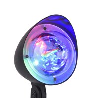 DISCO Leuchten Direkt Erdspießleuchte, schwarz 1xLED-Board 3W RGB Aussenleuchte, IP44