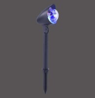 DISCO Leuchten Direkt Erdspießleuchte, schwarz 1xLED-Board 3W RGB Aussenleuchte, IP44