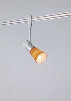 Paulmann 972.72 Schienen System L&E Phantom Spot Phari 40W G9 Chrome Matt/orange 230V Metall/Plastik/Glas
