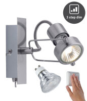 Paulmann Techno II Deckenleuchten  inkl. dimmbare LED Leuchtmittel 3-Stufen dimmbar in Warmweiss je 480 Lumen entspricht 50W Helligkeit, 3Step 100/50/10%