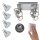 Paulmann Techno II Deckenleuchten  inkl. dimmbare LED Leuchtmittel 3-Stufen dimmbar in Warmweiss je 480 Lumen entspricht 50W Helligkeit, 3Step 100/50/10%