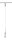 95013.led U-Rail DecoSystems Pendel Blanko mit 1x4W GU10 LED Chrom matt