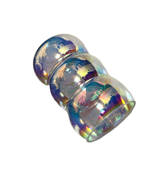 Paulmann Lampenschirm E14 Öffnung ca. 3 cm Wobble Dichroic Glas Ersatzglas, Schirm, Ersatzschirm