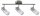 600.82.LED  Paulmann Deckenleuchten Spotlights Zygla Balken 3x4W GU10 LED 230V Eisen gebürstet Metall/Glas