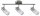600.82.LED  Paulmann Deckenleuchten Spotlights Zygla Balken 3x4W GU10 LED 230V Eisen gebürstet Metall/Glas