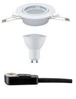 TIP NicePrice Einbauleuchten Set LED schwenkbar 1x3W 230V GU10 51mm Weiß