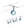 Paulmann Seilsystem Komplett Set inkl Zubehör 5x4W BlueLED Schwarz Blau Seil 2700K LED Seil Set inkl. Deko Transformator 5x 360 Lumen