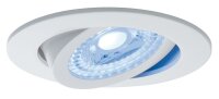Paulmann SmartHome Zigbee Lens Einbauleuchten Set LED 3x4,8W RGBW schwenkbar 230/24V 15W 80mm Weiß m/Alu Zink