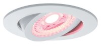 Paulmann SmartHome Zigbee Lens Einbauleuchten Set LED 3x4,8W RGBW schwenkbar 230/24V 15W 80mm Weiß m/Alu Zink
