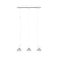 Paulmann Parana Pendelleuchte max.3x40W GU10 Weiß/Chrom matt 230V Glas/Metall