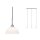 Paulmann Parana Pendelleuchte max.3x40W GU10 Weiß/Chrom matt 230V Glas/Metall