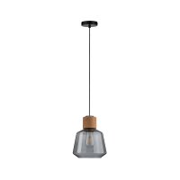 Paulmann Neordic Elia Pendelleuchte max1x20W E27 Rauchglas/Kork/Schwarz 230V