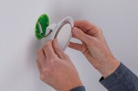 Paulmann Wand Einbauleuchten Set Neordic 1x2,5W 2700K 230V 230V Marmor Weiß matt/Kunststoff