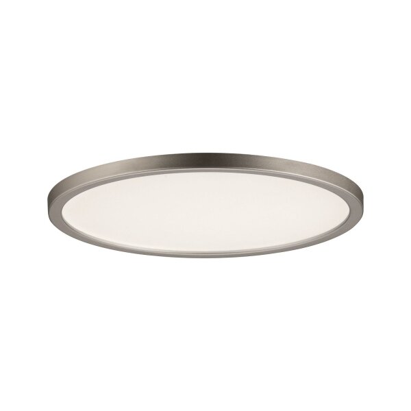 Paulmann Einbauleuchten Set Panel Areo rund dimmbar IP44 1x12W 3000K 230V 180mm Nickel matt/Kunstoff
