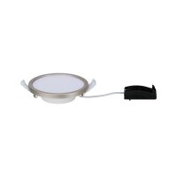 Paulmann Einbauleuchten Set Panel Areo rund IP23 LED 1x8W 3000K 230V 120mm Nickel matt/Kunststoff