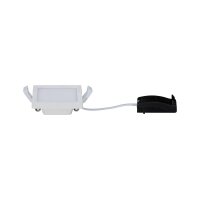 Paulmann Einbauleuchten Set Panel Areo eckig IP23 LED 1x5W 3000K 230V 80x80mm Weiß matt/Kunststoff