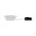 Paulmann Einbauleuchten Set Panel Areo eckig IP23 LED 1x5W 3000K 230V 80x80mm Weiß matt/Kunststoff