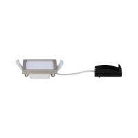 Paulmann Einbauleuchten Set Panel Areo eckig IP23 LED 1x5W 3000K 230V 80x80mm Nickel matt/Kunststoff
