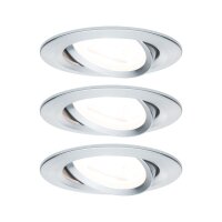 Paulmann Einbauleuchten Set Nova rund schwenkbar LED...