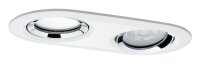 Paulmann Einbauleuchten Nova Plus IP65 schwenkbar 2x6W 230V 4000K GU10 51mm Weiß matt chrom/Alu Zink
