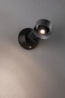 Paulmann Cone LED Außenleuchte mit PIR-Bewegungsmelder, 230V, IP44, 8W, 3000K Warmweiß, Aluminium/Acryl, Silber/Anthrazit