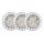 3x  Paulmann Premium Einbauleuchtenn Daz rund dimmbar schwenkbar 8W LED 230V GU10 Weiß m./Schw. 926.81.3.LED 2700K