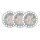 3x  Paulmann Premium Einbauleuchtenn Daz rund dimmbar schwenkbar 8W LED 230V GU10 Weiß m./Schw. 926.81.3.LED 2700K
