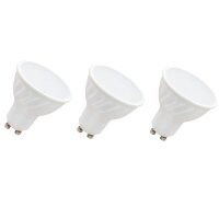3x  Paulmann Premium Einbauleuchten Daz rund schwenkbar 5W LED 230V GU10 Weiß m./Schw. 926.81.3.LED4000K